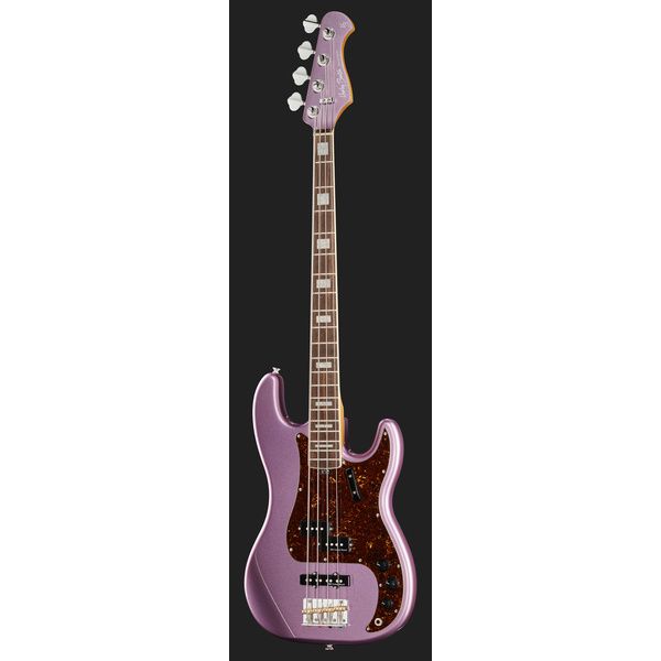 Avis basse électrique Harley Benton MV-4PJ Burgundy Mist Set
