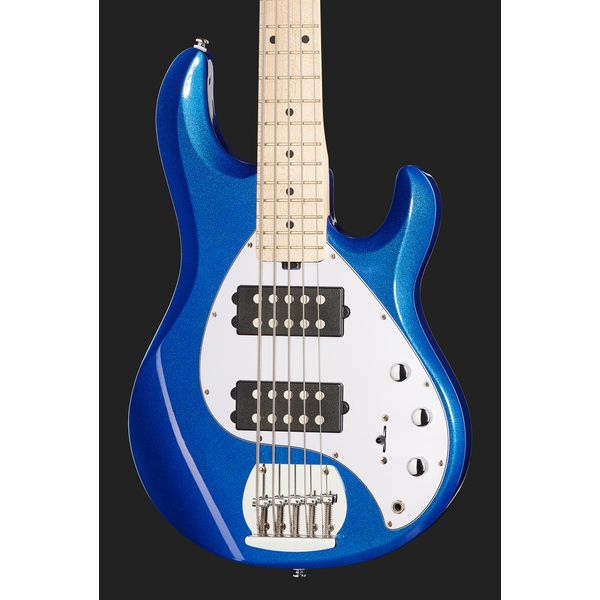 Avis basse électrique Sterling by Music Man S.U.B Sting Ray5 HH Cobra Blue