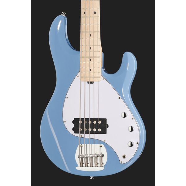 Avis basse électrique Sterling by Music Man S.U.B. Sting Ray5 Chopper Blue