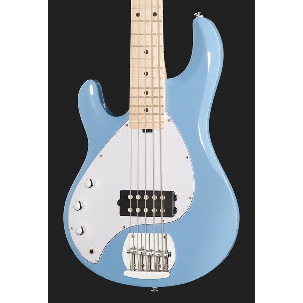 Avis basse électrique Sterling by Music Man S.U.B. Sting Ray5 CH Blue LH