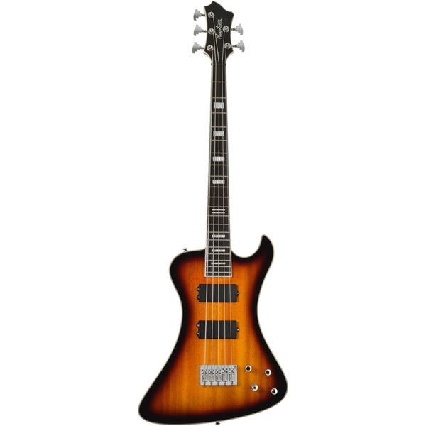 Avis basse électrique Hagstrom Nekromant 5 Tobacco Sunburst