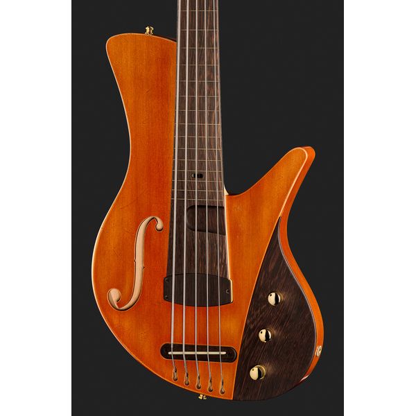 Avis basse électrique Ulrich Bass Nicolo Fretless 5 Walnut
