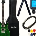 Notre test sans filtre de la guitare électrique Harley Benton CST-24T Emerald Flame Bundle