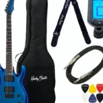 Avis et essai en ampli de la guitare électrique Harley Benton R-446 Blue Metallic Bundle