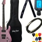 Avis et Test : La guitare Harley Benton R-446 Plum Metallic Bundle passée au crible