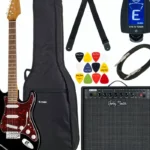 Test et avis détaillé de la guitare électrique Harley Benton ST-62BK Hot Rod Set