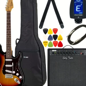 Faut-il acheter la guitare électrique Harley Benton ST-62SB Vintage Series Set ? Notre Avis