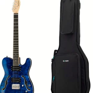 Avis et Test : La guitare Harley Benton TE-90QM HH Trans Blue w/Bag passée au crible