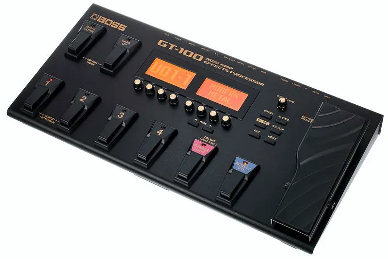 Le préamp pour guitare électrique Boss GT-100