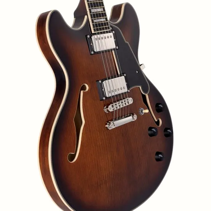 DAngelico Premier DC Brown Burst – photo 6