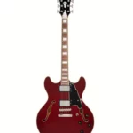 Avis guitare électrique DAngelico Premier DC Burnt Red
