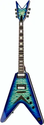 Dean Guitars V Select Quilt Top Ocean Burst