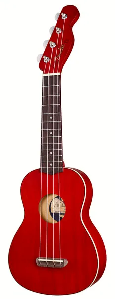 Fender Venice Soprano Ukulele Cherry
