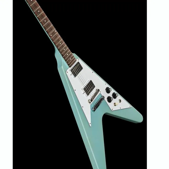 Gibson 70s Flying V Blue VOS – photo 12