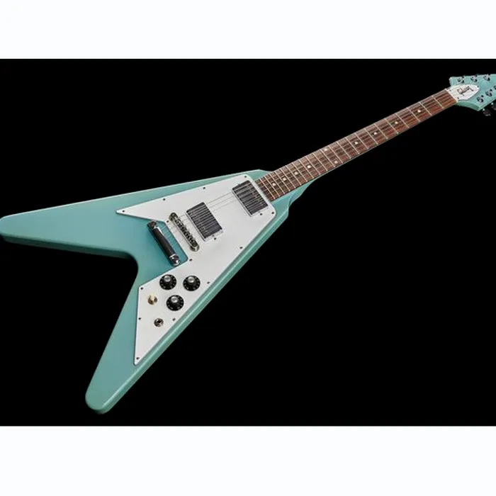 Gibson 70s Flying V Blue VOS – photo 11