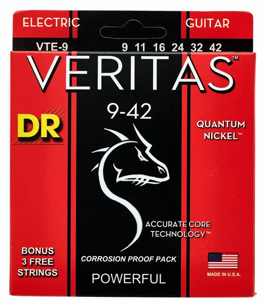 guitare DR Strings Veritas Quantum Light.009-.042