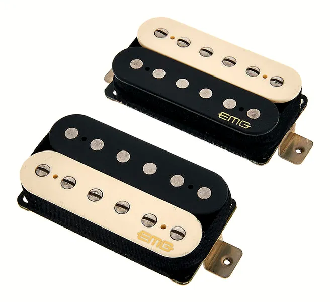 guitare EMG Fat 55 F-Set Zebra