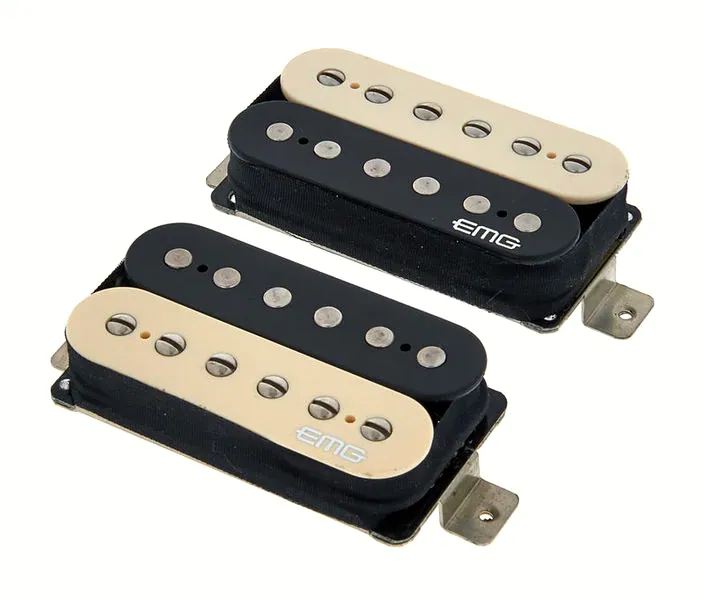 guitare EMG Super 77 Set Zebra