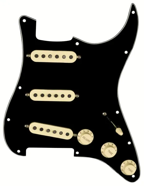 guitare Fender Pre-Wired ST PG Tex-Mex SSS BK