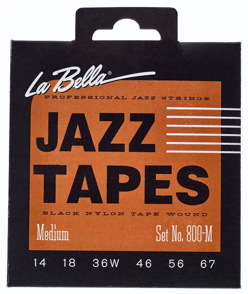 guitare La Bella 800M Jazz Black Nylon M
