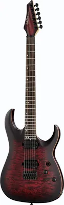 Harley Benton Amarok-6 BKRD Quilted B-Stock