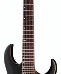 La guitare électrique Harley Benton Amarok-7 BKBL Flame Burst | Test, Avis & Comparatif