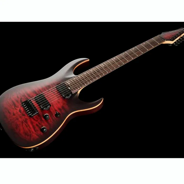 Harley Benton Amarok-7 BKRD Quilted B w/Case – photo 11