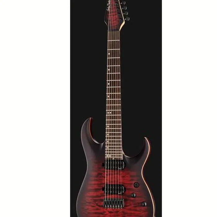 Harley Benton Amarok-7 BKRD Quilted w/Bag – photo 4