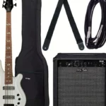 Avis basse électrique Harley Benton B-550 White Progressive Set 1