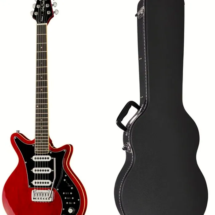 Harley Benton BM-75 Trans Red Deluxe w/Case – photo 2