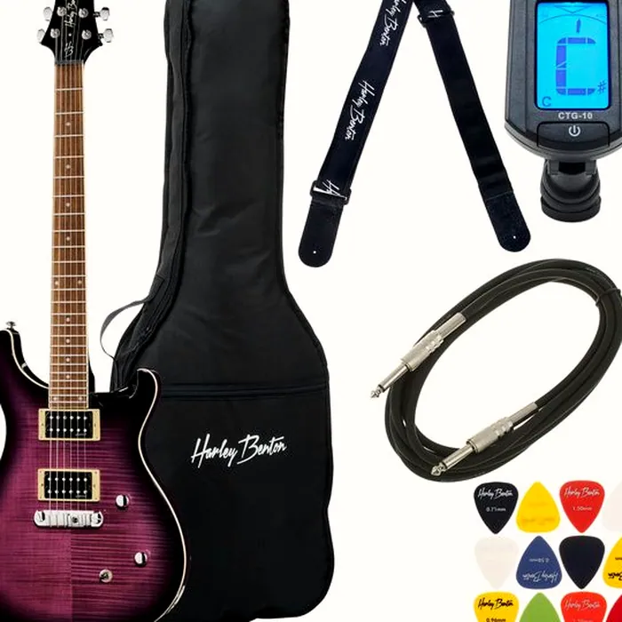 Harley Benton CST-24 Purple Burst Bundle – photo 2