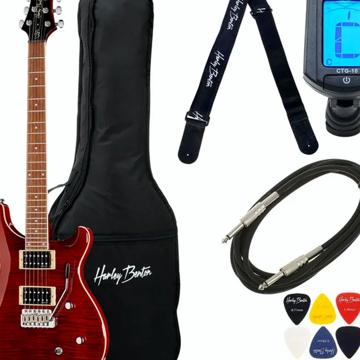 Harley Benton CST-24T Black Cherry Fl Bundle – photo 2