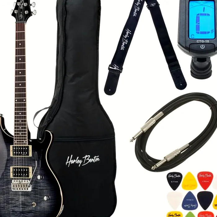 Harley Benton CST-24T Black Flame Bundle – photo 2