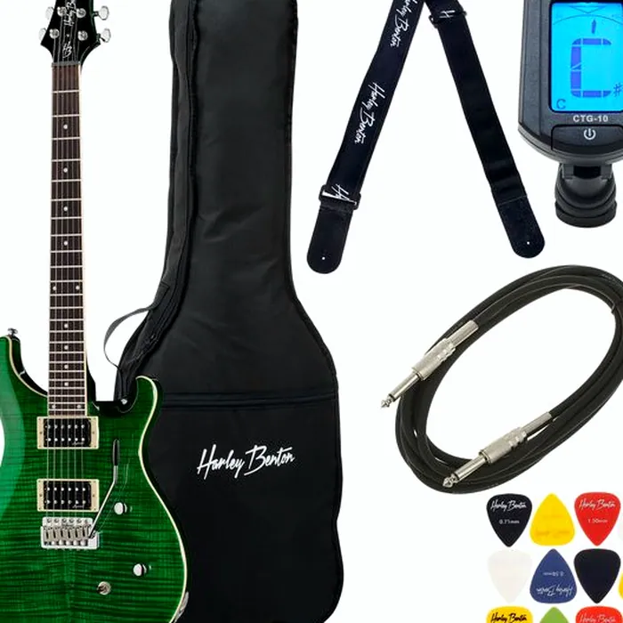 Harley Benton CST-24T Emerald Flame Bundle – photo 2