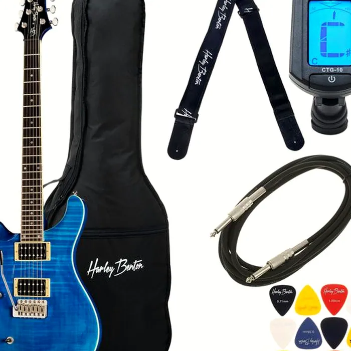 Harley Benton CST-24T LH Ocean Flame Bundle – photo 2