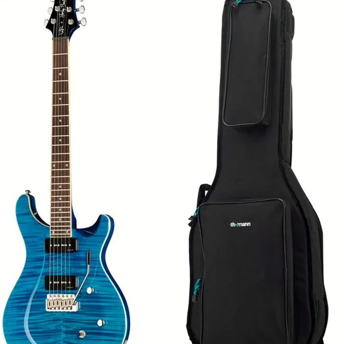 Harley Benton CST-24T P90 Ocean Flame w/Bag – photo 2