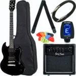 La guitare électrique Harley Benton DC-200 BK Student Serie Bundle | Test, Avis & Comparatif | E.G.L