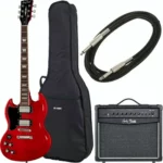 La guitare électrique Harley Benton DC-580LH CH Vintage Ser Bundle | Test, Avis & Comparatif | E.G.L