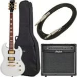 La guitare électrique Harley Benton DC-Custom White Bundle | Test, Avis & Comparatif | E.G.L