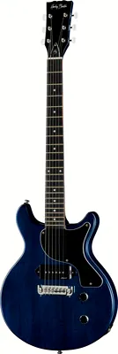 Harley Benton DC-Junior Faded Blue