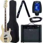 La basse électrique Harley Benton Enhanced MP-4EB Creme Bundle | Test et Avis | E.G.L
