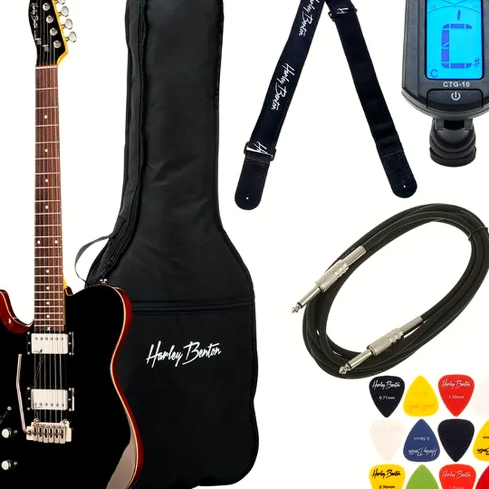 Harley Benton Fusion-T HH LH EB BK Bundle – photo 2