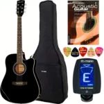 Guitare acoustique Harley Benton HBD120CEBK Bundle UK | Test, Avis & Comparatif