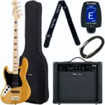 La basse électrique Harley Benton JB-75MN LH NA Vintage Bundle | Test et Avis | E.G.L
