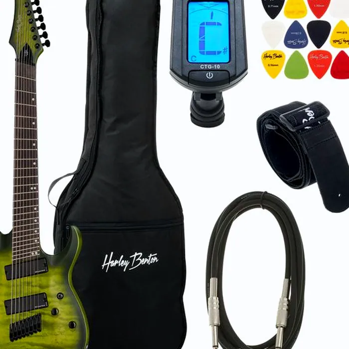 Harley Benton MultiScale-8 QEB Bundle – photo 2