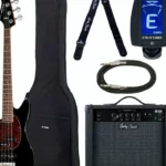 Avis basse électrique Harley Benton MV-4MSB LH Black Set