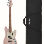 Avis basse électrique Harley Benton MV-4MSB Shell Pink w/Case