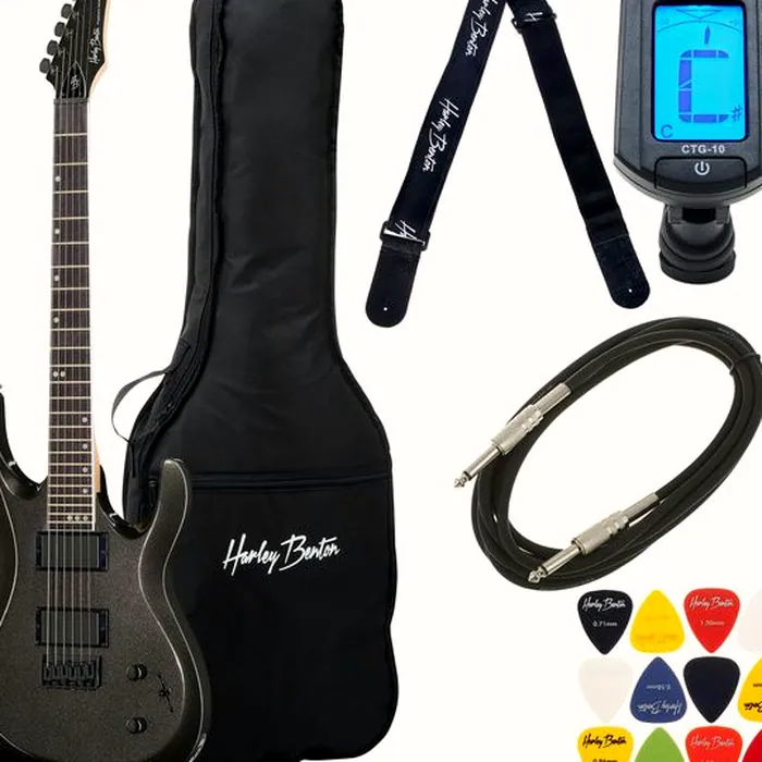 Harley Benton R-446 Graphite Metallic Bundle – photo 2
