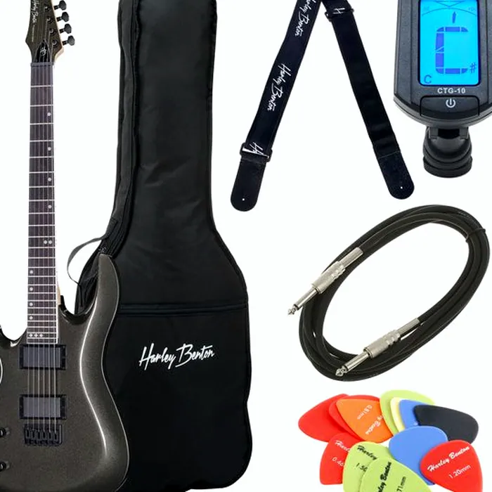 Harley Benton R-446LH Graphite Metal Bundle – photo 2