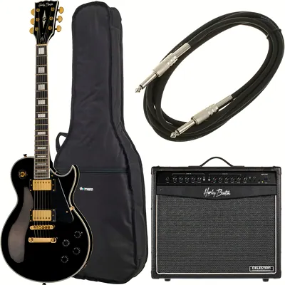 Harley Benton SC-500 BK Vintage Serie Bundle